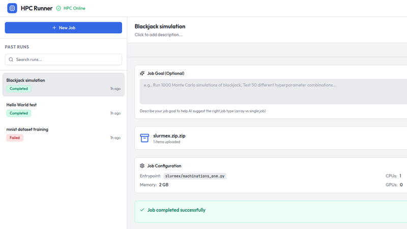 Project: HPC Runner